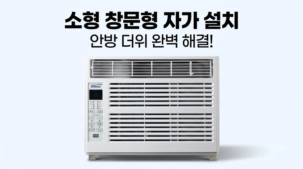 소형 창문형 에어컨 자가 설치로 안방 더위 해결한 후기