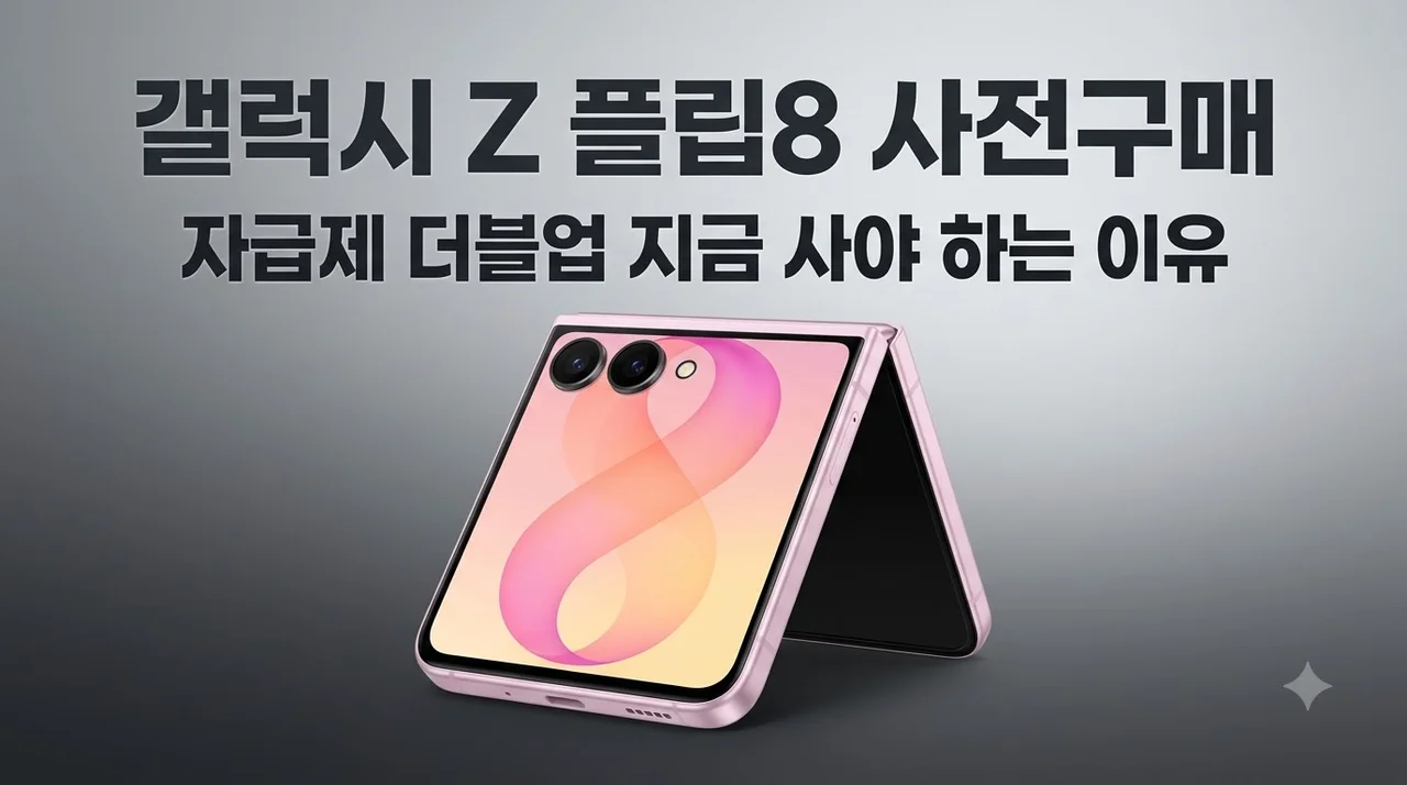 갤럭시 Z 플립8 자급제 SM-F776N 사전구매 더블업 지금 사야 하는 이유
