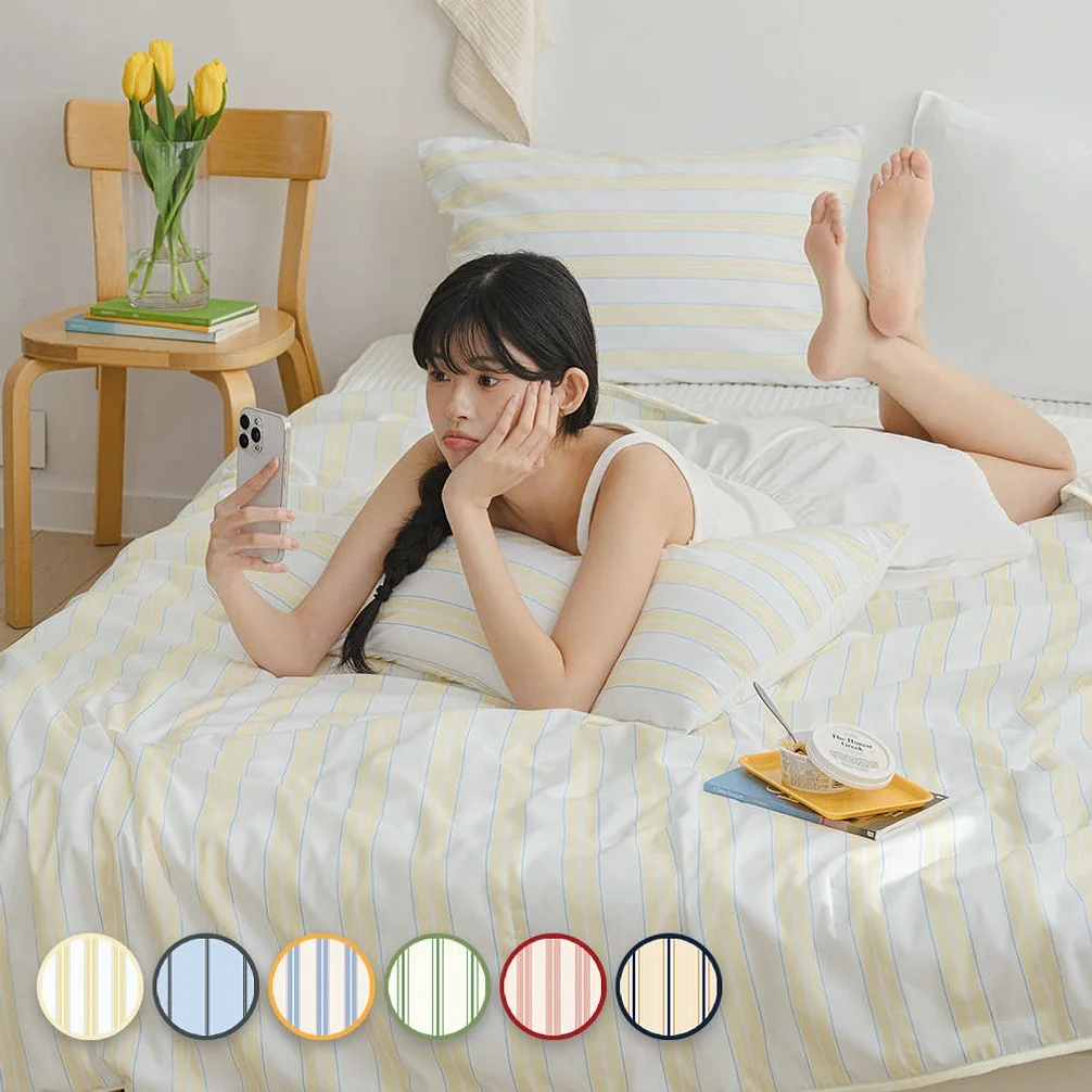 [네이버단독] 바자르 이불 냉감 썸머빌리지 먼지없는 양면 여름 차렵이불 SS 상세 이미지 6