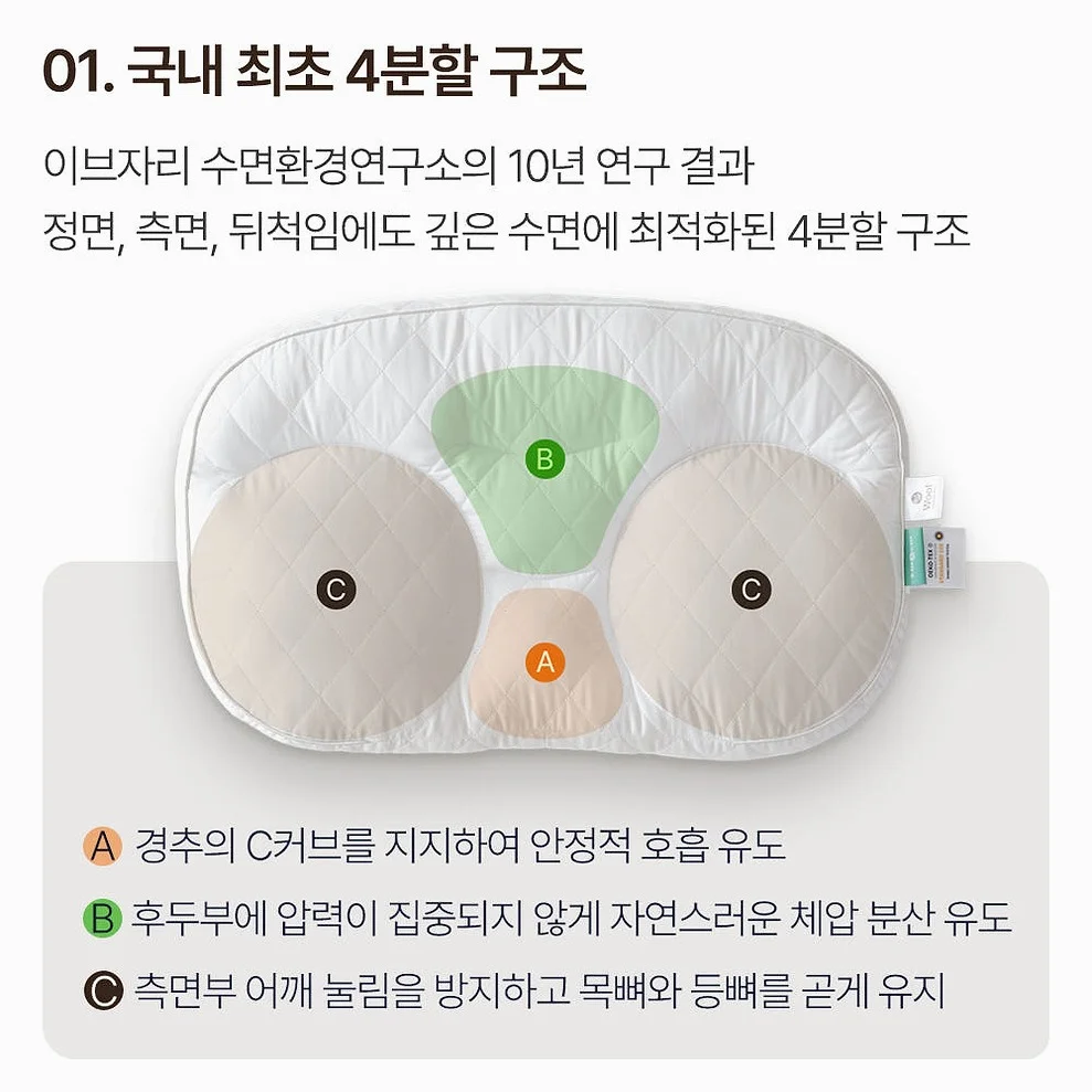 슬립앤슬립 아이유 깊은잠 베개 S (+냉감 베개커버1P) 상세 이미지 3