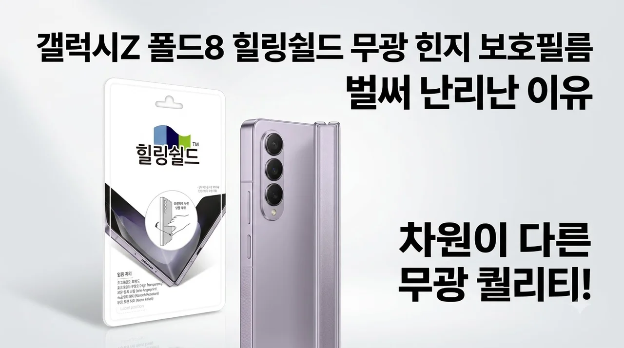갤럭시Z 폴드8 힐링쉴드 무광 힌지 보호필름 벌써 난리난 이유