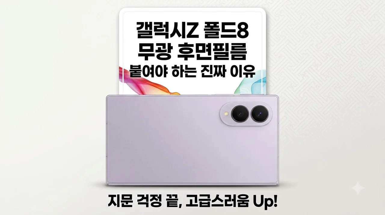 갤럭시Z 폴드8 무광 후면보호필름 붙여야 하는 진짜 이유