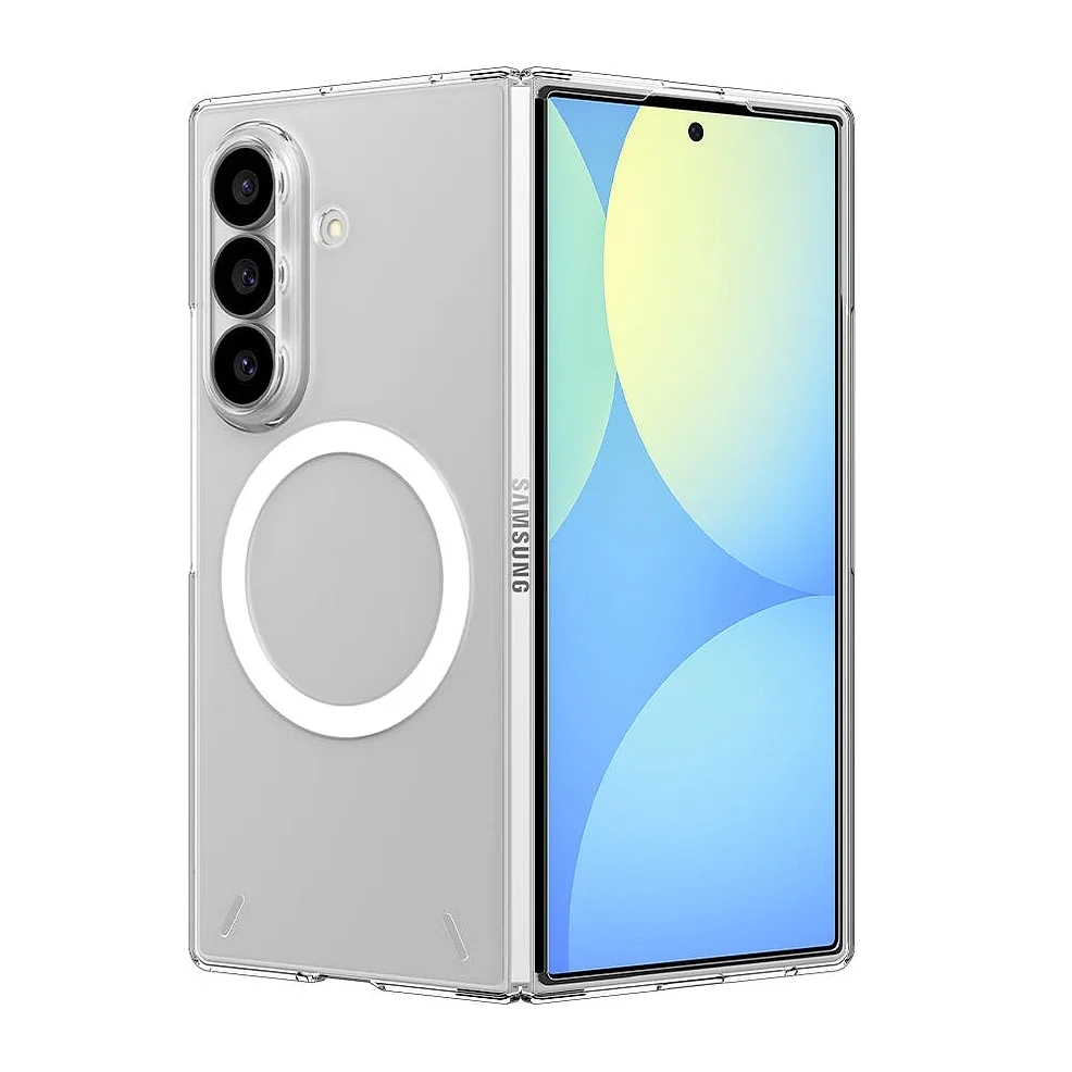 Qi2 20W 인증 갤럭시 맥세이프 케이스 초슬림 에어스킨 맥핏 클리어화이트, 갤럭시Z 폴드8 울트라 상세 이미지 2