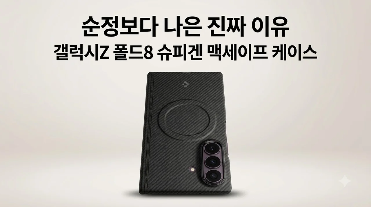갤럭시Z 폴드8 슈피겐 맥세이프 케이스, 순정보다 나은 진짜 이유