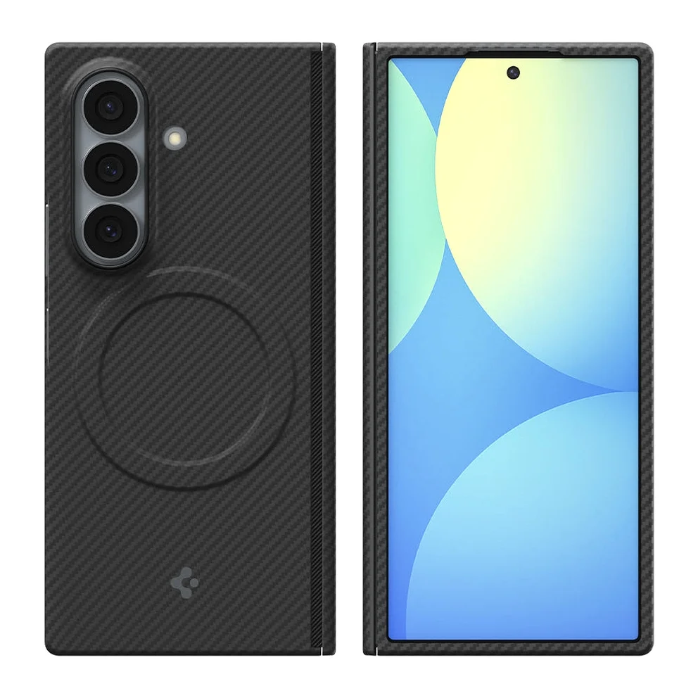 Qi2 20W 인증 갤럭시 맥세이프 케이스 초슬림 카본 에어스킨아라미드 맥핏 갤럭시Z 폴드8 울트라, 아라미드, 블랙 상세 이미지 1