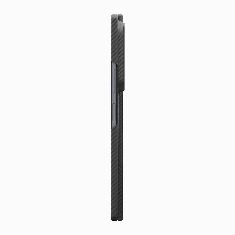 Qi2 20W 인증 갤럭시 맥세이프 케이스 초슬림 카본 에어스킨아라미드 맥핏 갤럭시Z 폴드8 울트라, 아라미드, 블랙 상세 이미지 2