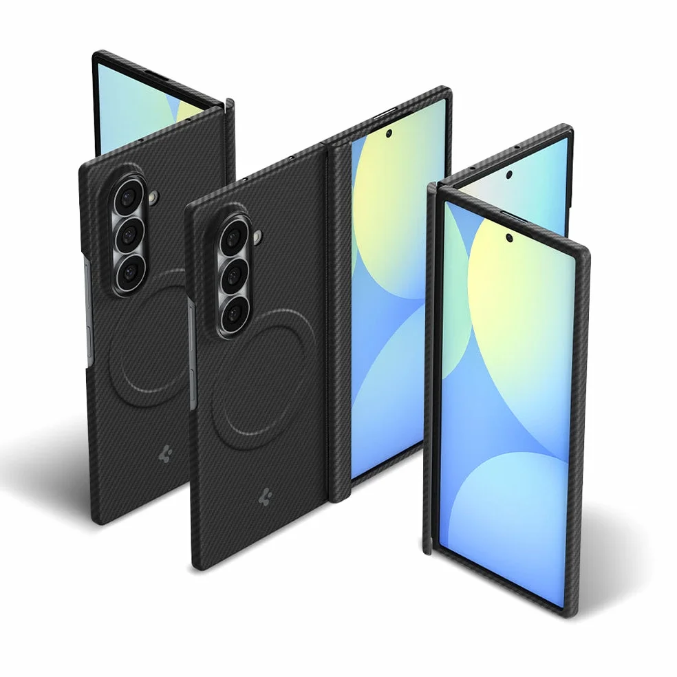 Qi2 20W 인증 갤럭시 맥세이프 케이스 초슬림 카본 에어스킨아라미드 맥핏 갤럭시Z 폴드8 울트라, 아라미드, 블랙 상세 이미지 3