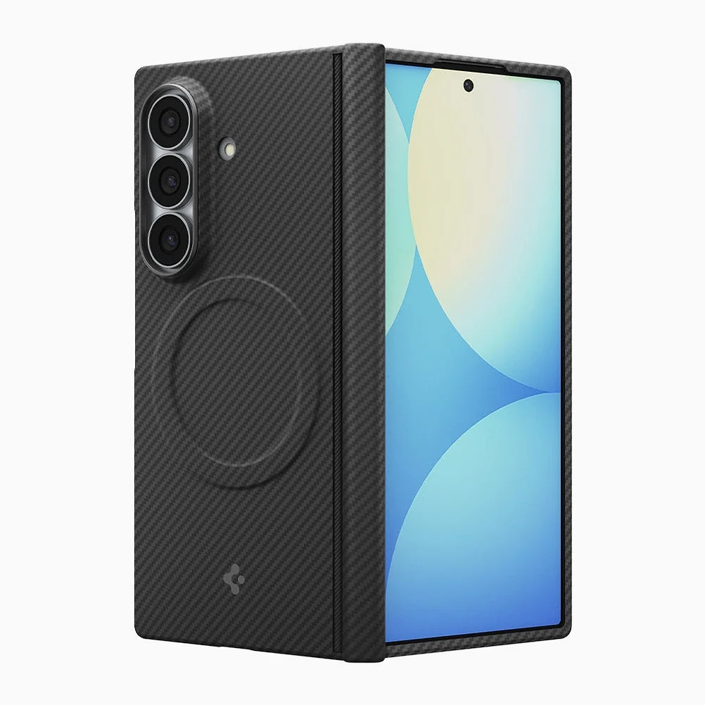 Qi2 20W 인증 갤럭시 맥세이프 케이스 초슬림 카본 에어스킨아라미드 맥핏 갤럭시Z 폴드8 울트라, 아라미드, 블랙 상세 이미지 4