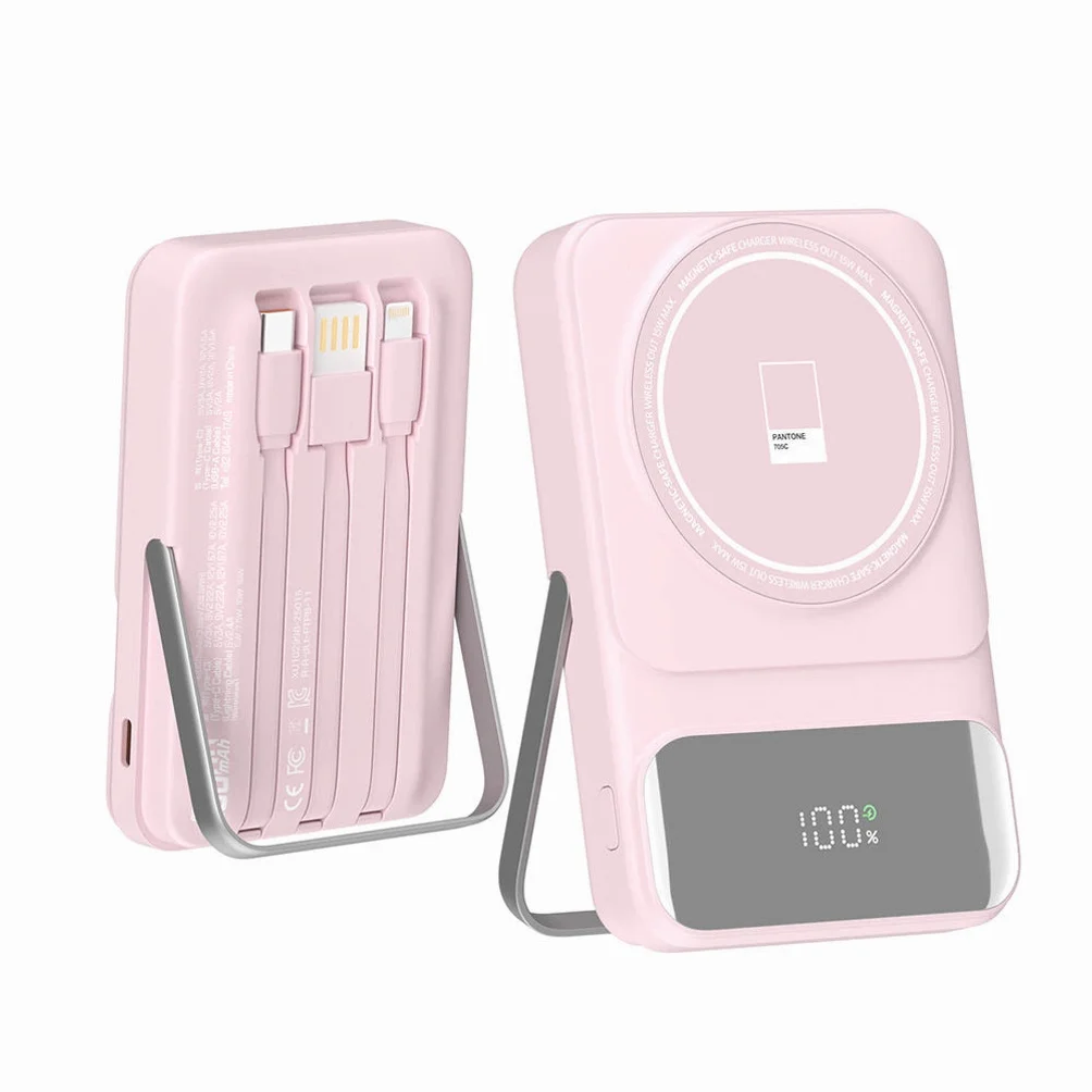 이어맥 팬톤 일체형 고속 무선 충전 맥세이프 보조배터리 10000mAh 상세 이미지 5