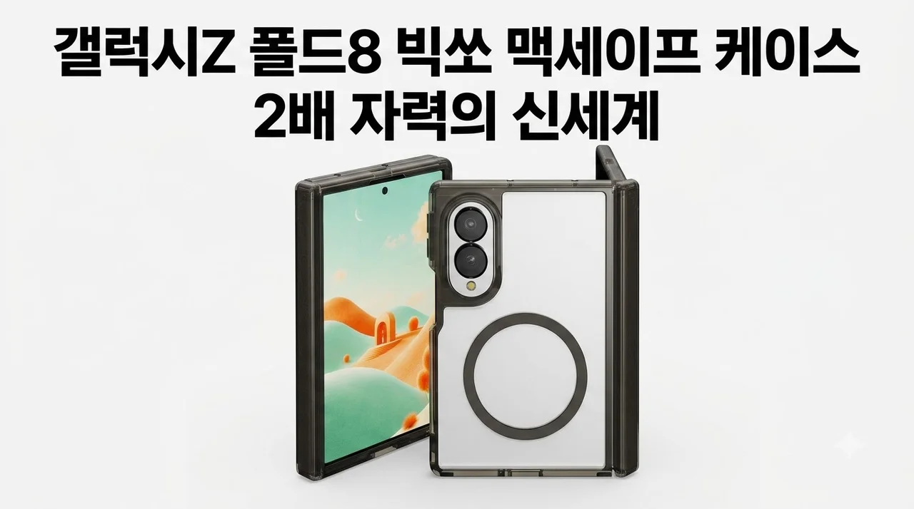 갤럭시Z 폴드8 빅쏘 맥세이프 케이스, 2배 자력의 신세계