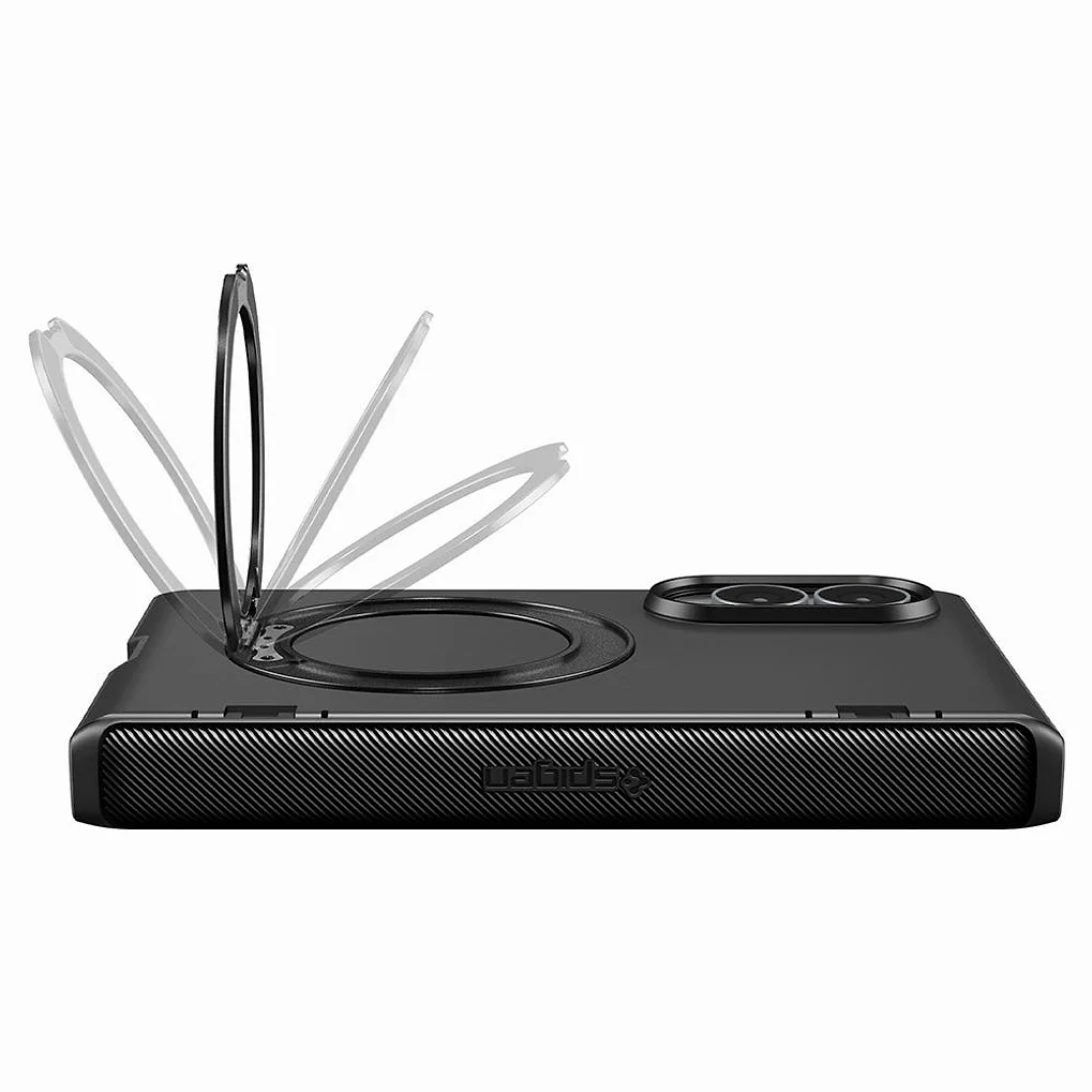 갤럭시 맥세이프 케이스 힌지 풀커버 킥스탠드 슬림아머프로S 맥핏 갤럭시Z 폴드8, TPU+PC, 블랙 상세 이미지 3