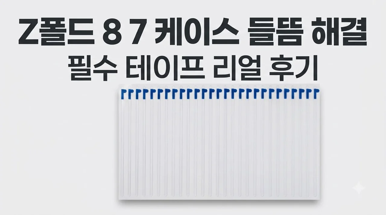 Z폴드 8 7 케이스 테이프, 들뜸 해결하는 필수 스티커 리얼 후기