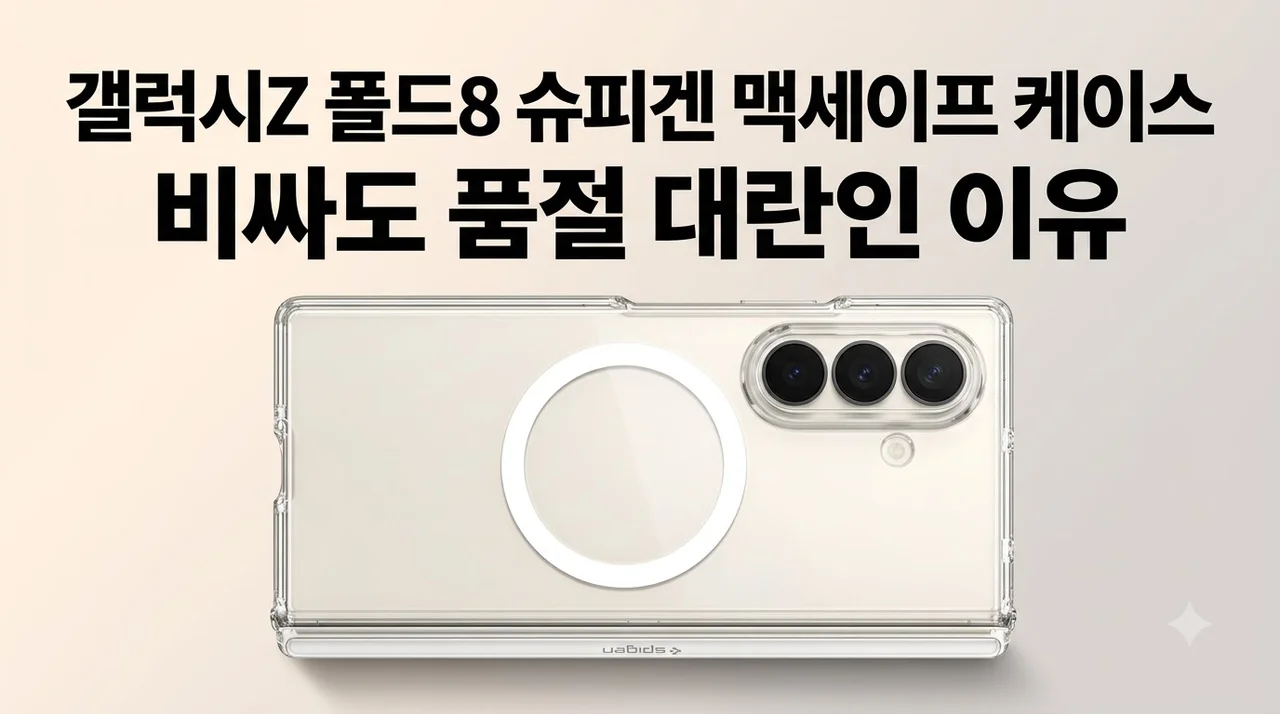 갤럭시Z 폴드8 슈피겐 맥세이프 케이스, 비싸도 품절 대란인 이유