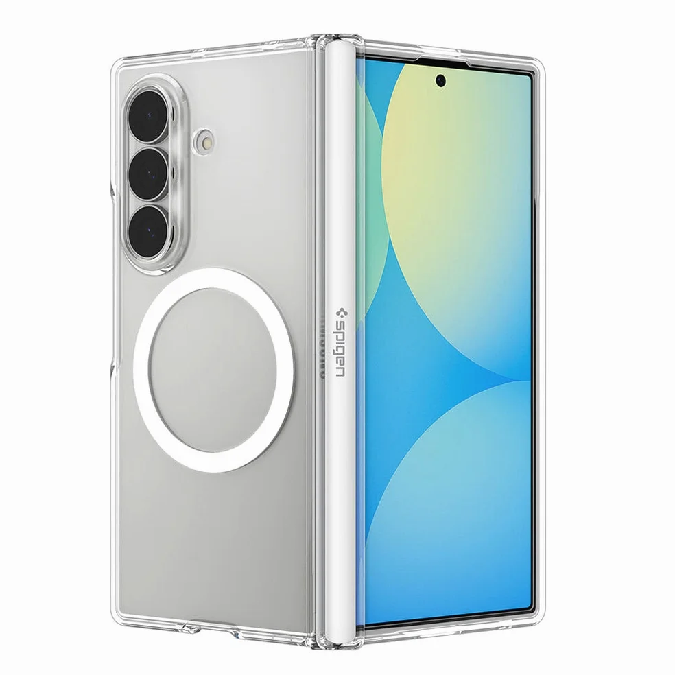 Qi2 20W 인증 갤럭시 맥세이프 케이스 힌지 풀커버 울트라하이브리드프로 맥핏 클리어화이트, 갤럭시Z 폴드8 울트라 상세 이미지 3