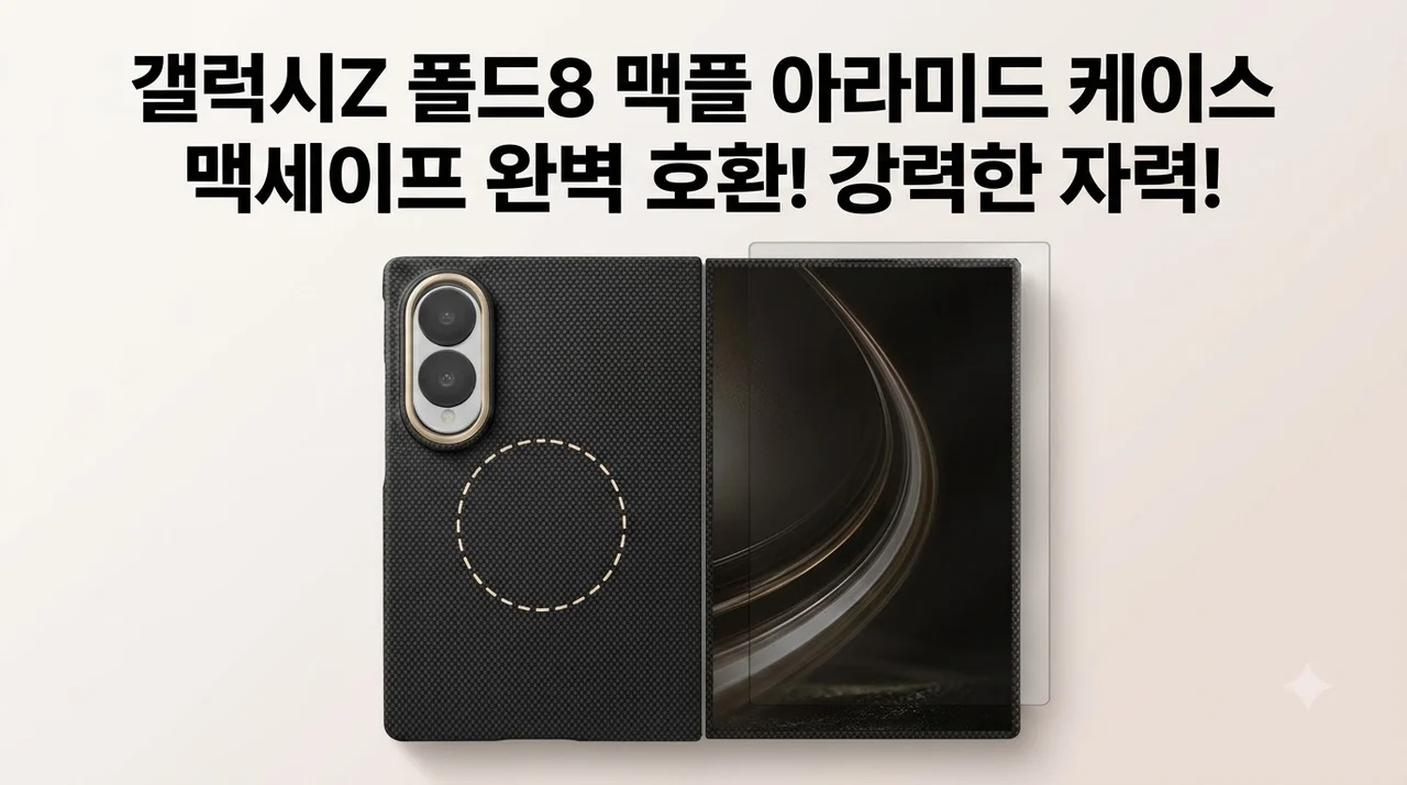 갤럭시Z 폴드8 맥플 아라미드 맥세이프 케이스, 직접 써보니 대박인 이유