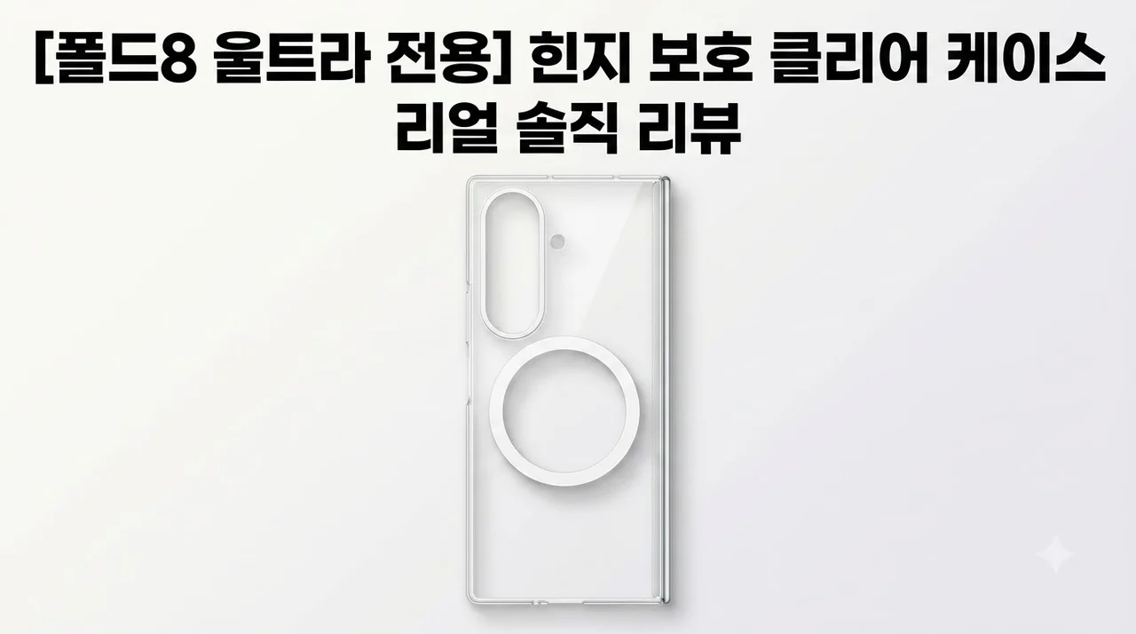 삼성 갤럭시Z 폴드8 울트라 힌지 보호 클리어 마그넷 케이스 솔직 후기