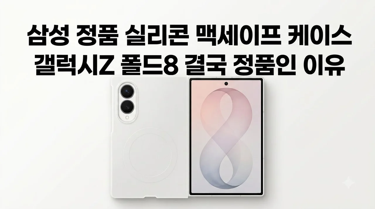 삼성 정품 실리콘 맥세이프 케이스 갤럭시Z 폴드8 결국 정품인 이유