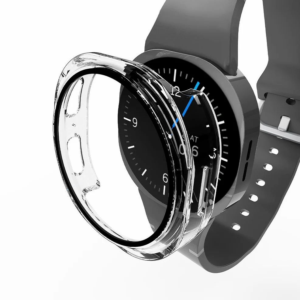 아이엠듀 갤럭시워치9 워치8 호환 케이스 44mm 강화유리 풀커버 하이브리드 투명 케이스 상세 이미지 2