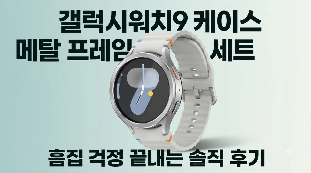 갤럭시워치9 케이스 메탈 프레임 세트, 흠집 걱정 끝내는 솔직 후기