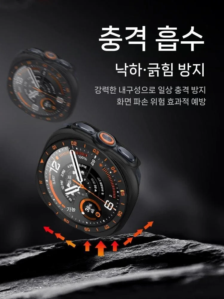 갤럭시워치9 울트라2 케이스 액정 보호 강화 필름 프레임 일체형 커버 상세 이미지 5