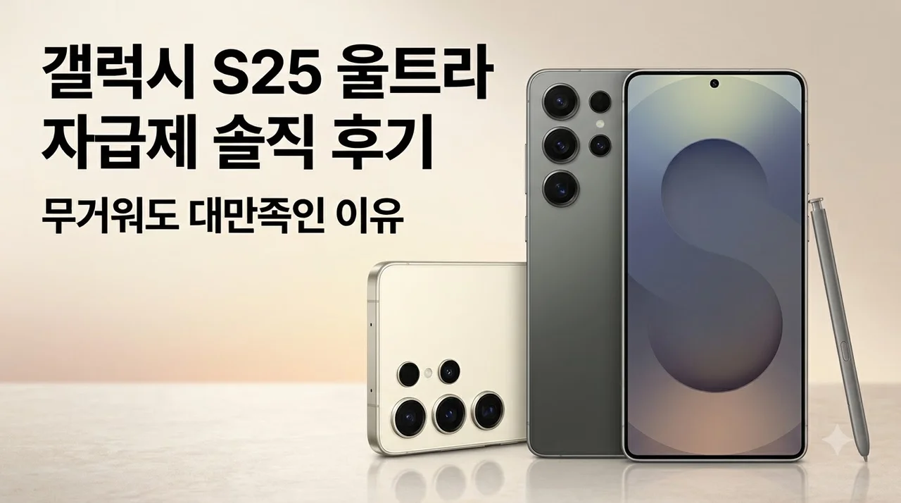 갤럭시 S25 울트라 자급제 솔직 후기, 무거워도 대만족인 이유