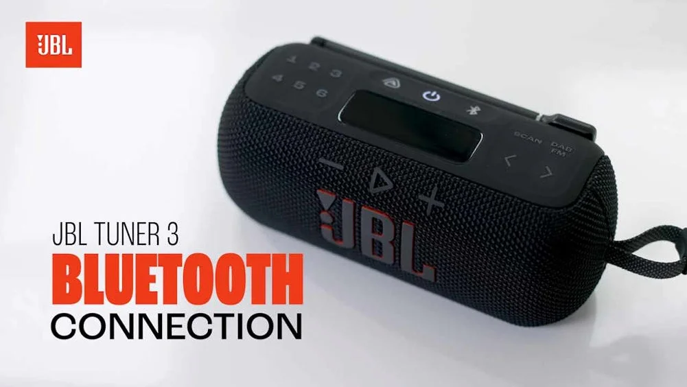 JBL TUNER3 FM라디오 휴대용 무선 블루투스 스피커 블랙 상세 이미지 2