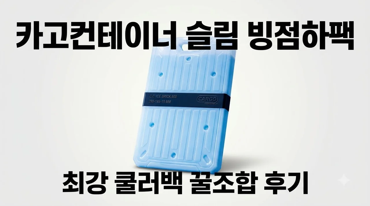 카고컨테이너 슬림 빙점하팩 쿨러백 꿀조합 후기