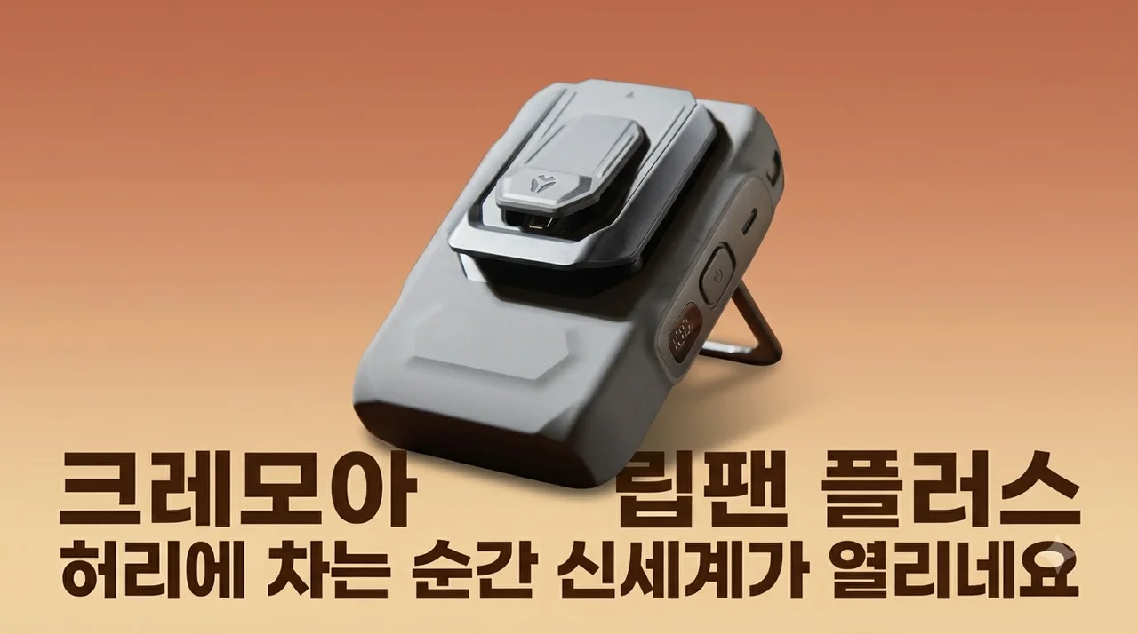 크레모아 클립팬 플러스 무선 선풍기, 허리에 차는 순간 신세계가 열리네요