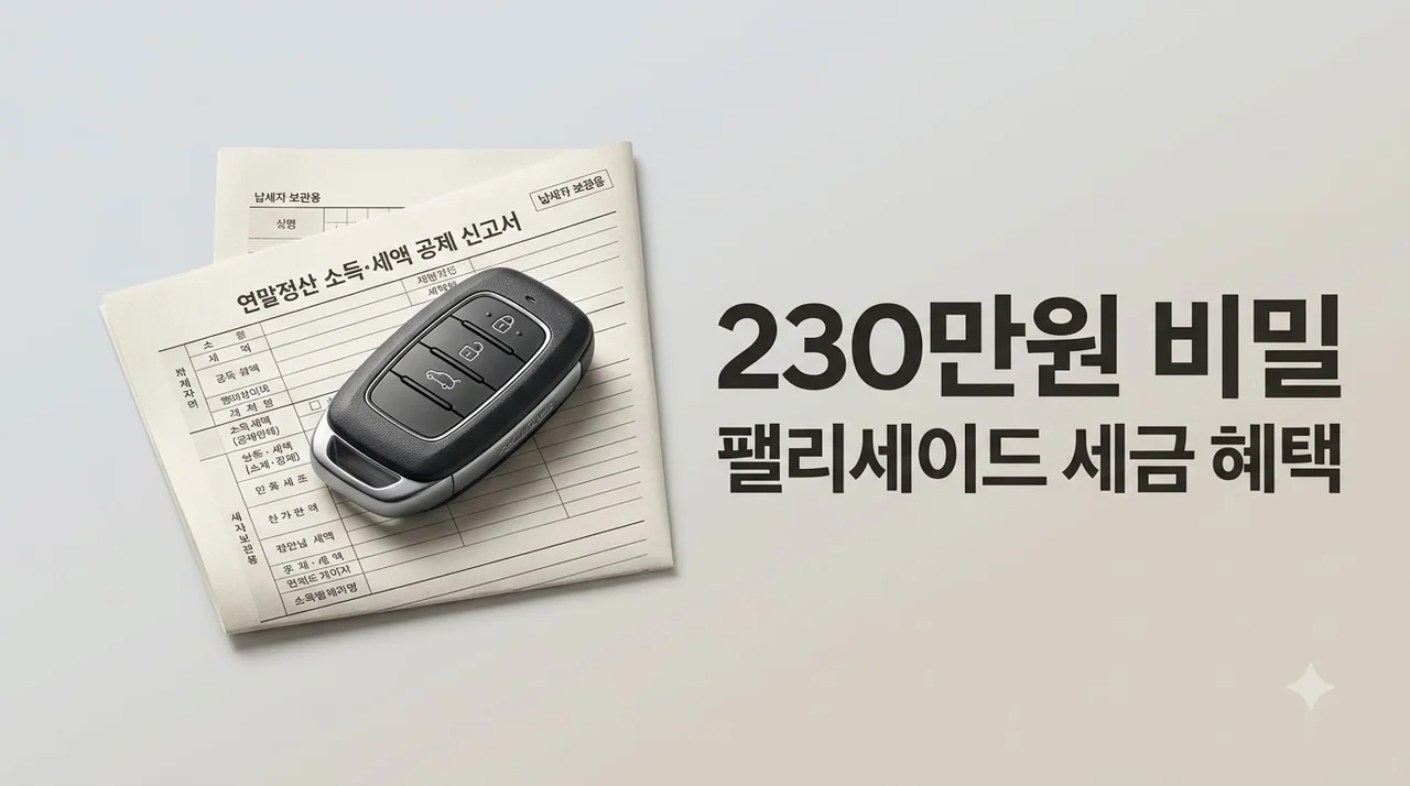 팰리세이드 230만 원 더 저렴한 이유, 9인승 세금 혜택 총정리