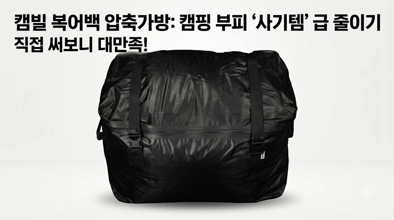 캠빌 복어백 압축가방 캠핑 부피 줄여주는 사기템 직접 써보니