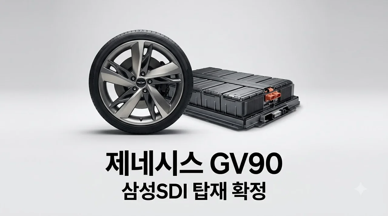 제네시스 GV90 삼성SDI 배터리 탑재 확정! 스펙 가격 출시일 총정리