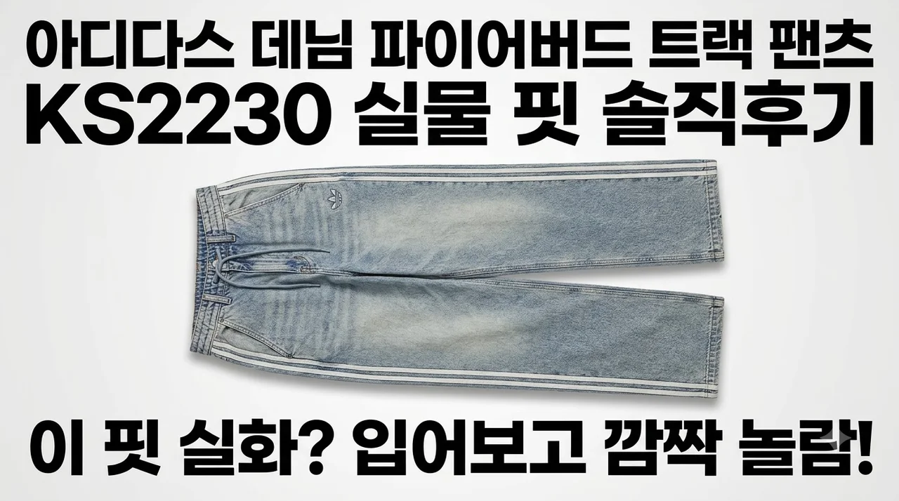 아디다스 데님 파이어버드 트랙 팬츠 KS2230 실물 핏 솔직후기