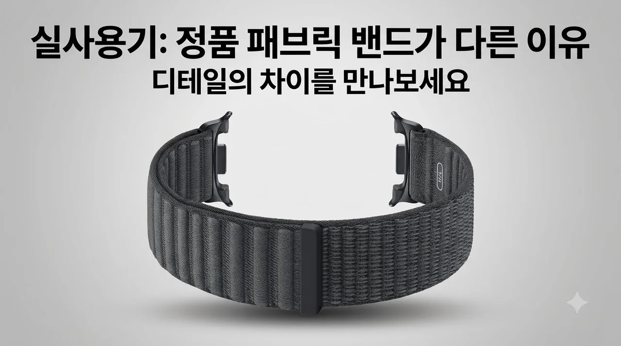 삼성 패브릭 밴드 스트랩 M/L 실사용기, 정품이 확실히 다른 이유