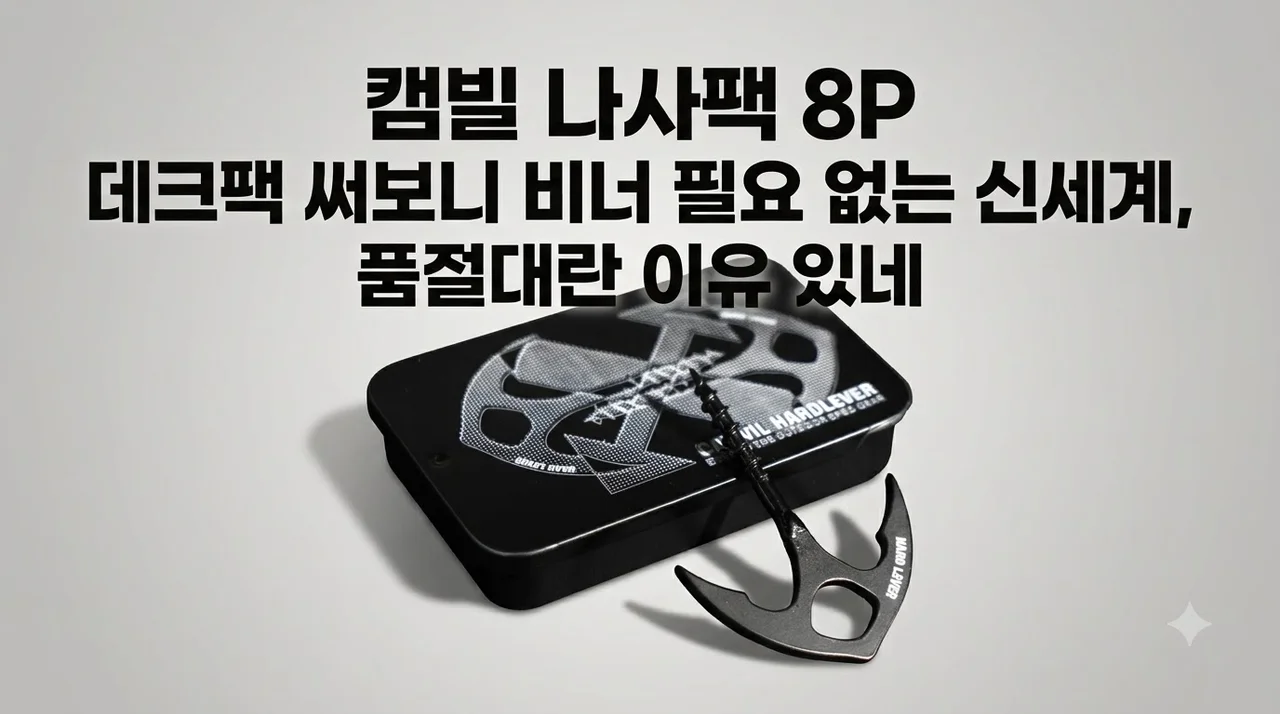 캠빌 나사팩 8P 데크팩 써보니 비너 필요 없는 신세계, 품절대란 이유 있네