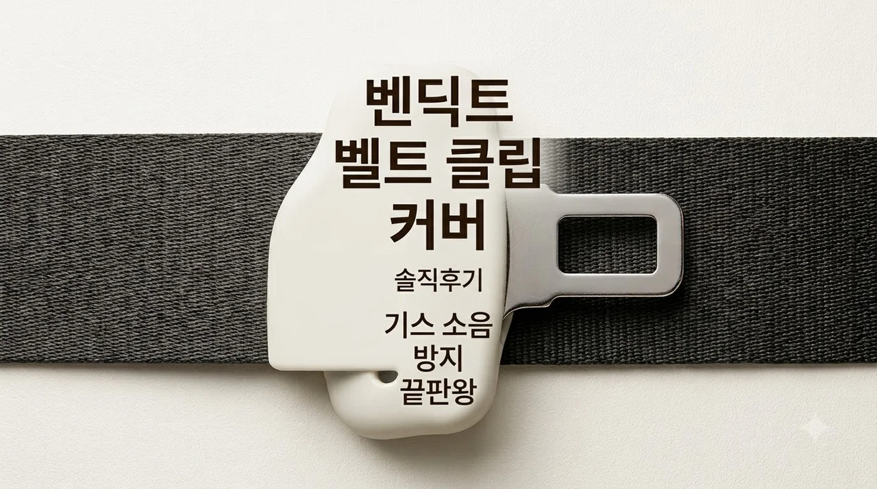벤딕트 안전 벨트 클립 커버 솔직후기 기스 소음 방지 끝판왕