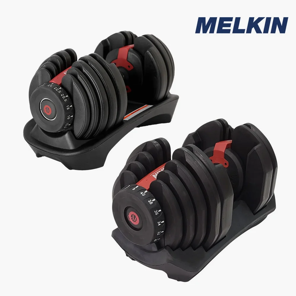 멜킨 무게조절 덤벨 프레스 24kg 세트 15단계 조립식 아령 상세 이미지 2