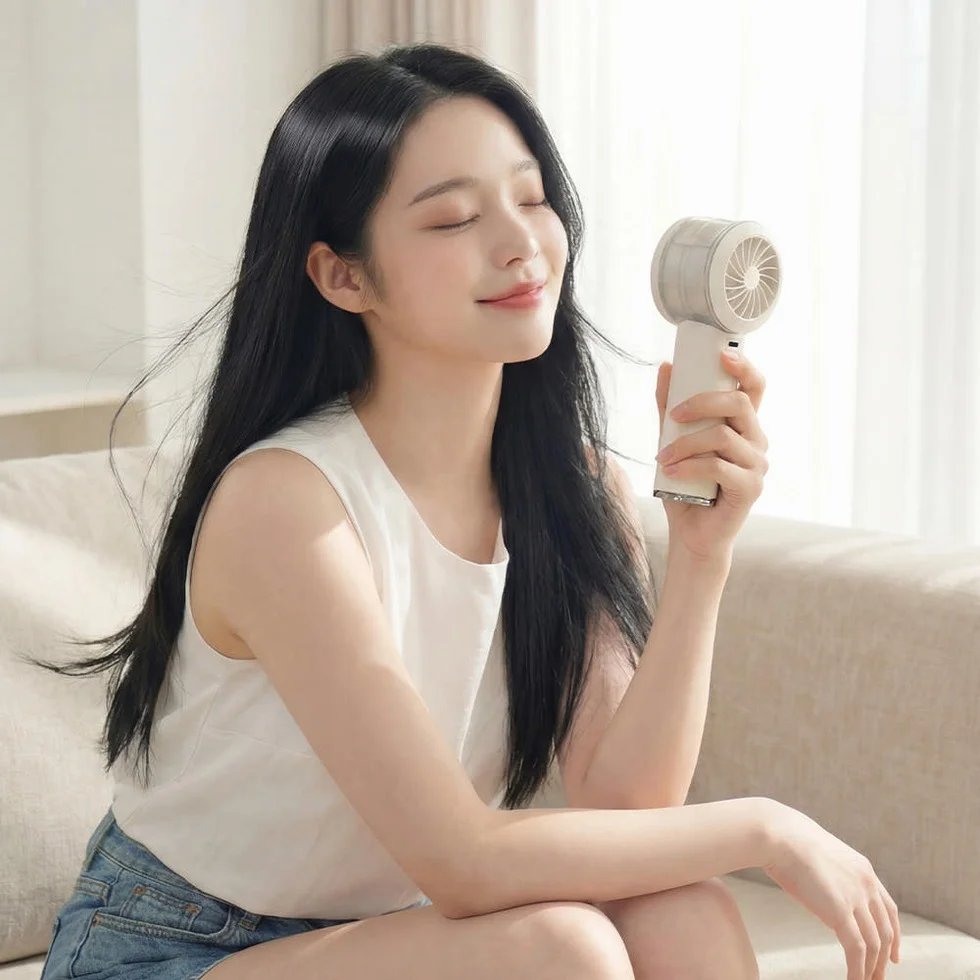 오아 아이스볼트미스트 휴대용 선풍기 미니 급속 냉각 이중쿨링 BLDC 핸디 핸드 손풍기 상세 이미지 4