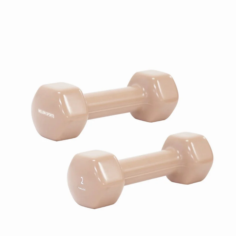 멜킨 미용 아령 PVC 스위티 덤벨 3kg 2개 세트 여성 필라테스 홈트 헬스 다이어트 상세 이미지 2