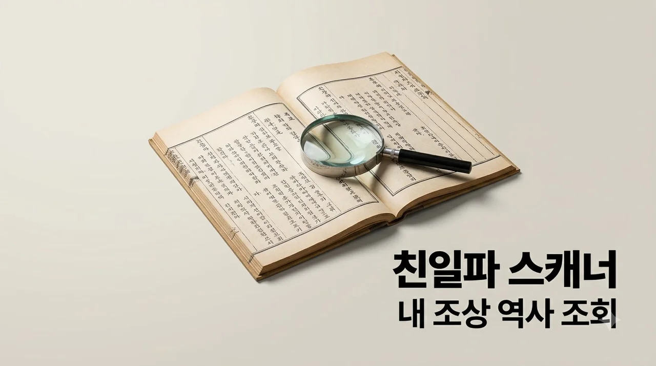 친일파 스캐너 조회 방법 및 조상 동명이인 오해 피하는 꿀팁