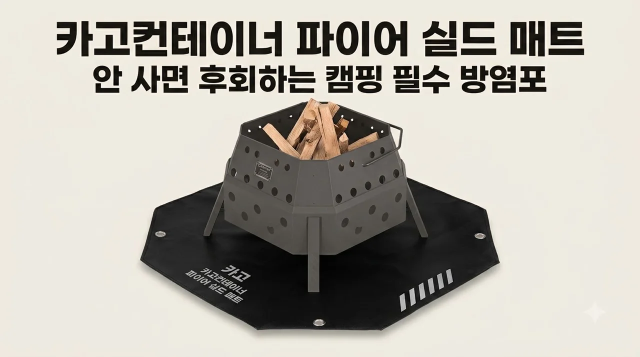 카고컨테이너 파이어 실드 매트, 안 사면 후회하는 캠핑 필수 방염포
