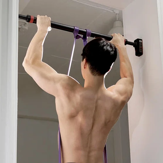 멜킨 풀업밴드 턱걸이 철봉 헬스 스포츠 밴드 근력 운동 고무밴드 3단계 블랙 상세 이미지 7