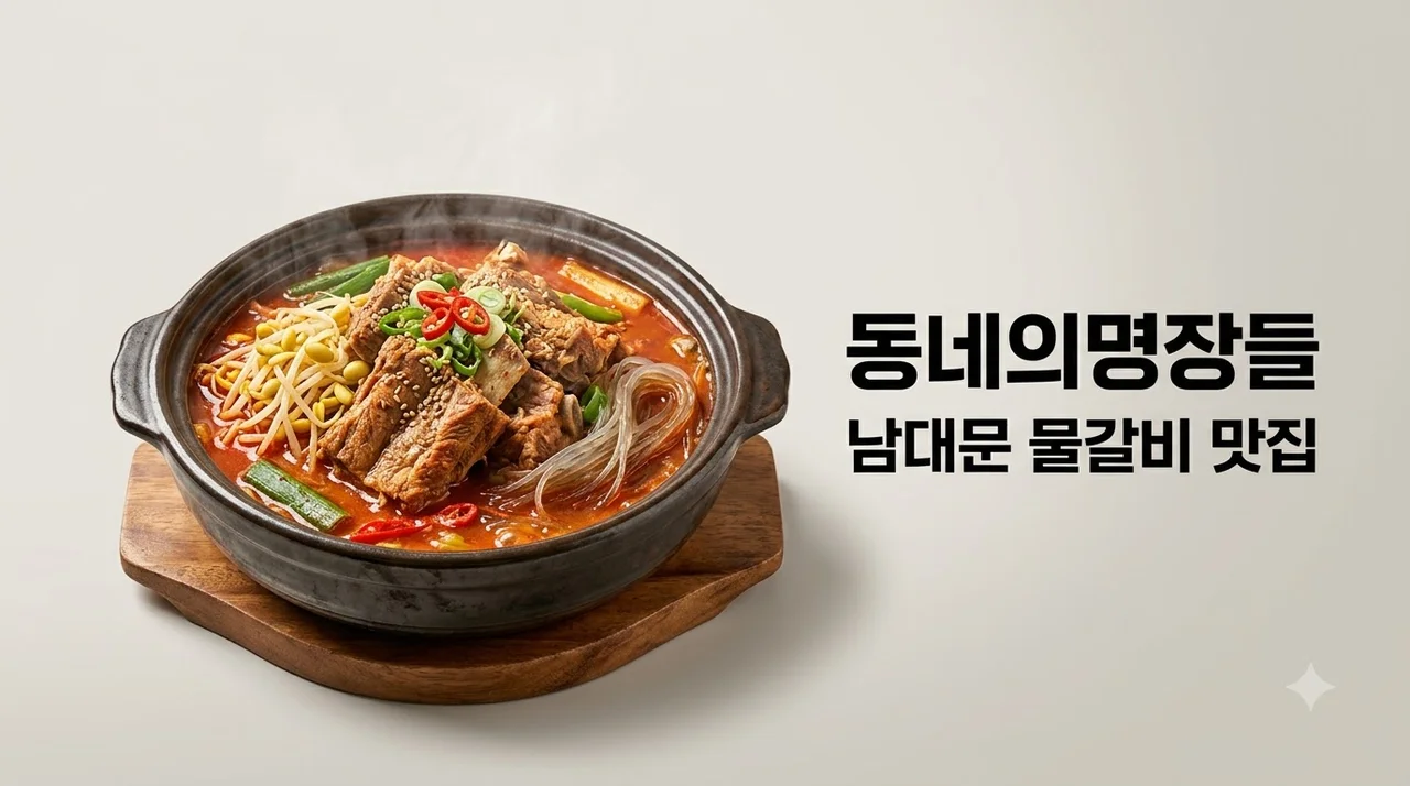 동네의 명장들 물갈비 맛집 위치 메뉴 가격 총정리 (회현역 남대문 대박물갈비)