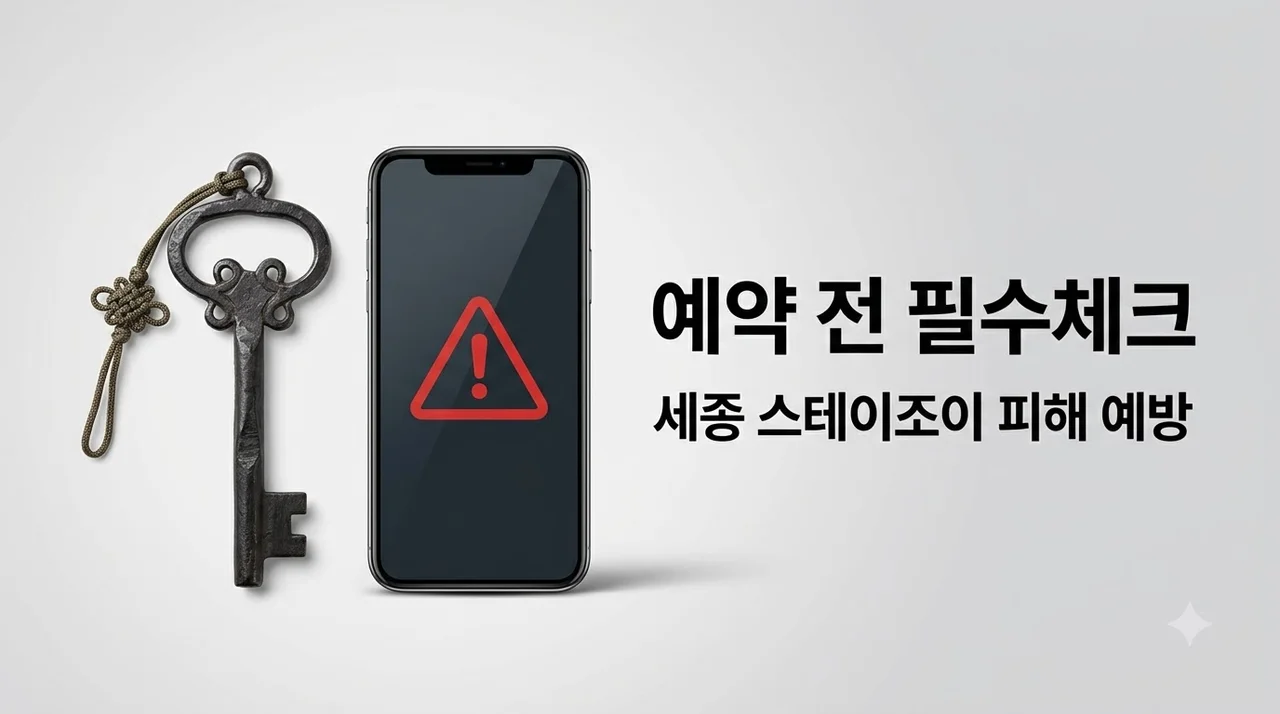 세종 스테이조이 예약 전 꼭 보세요! 중복 예약 피해 및 환불 대처법