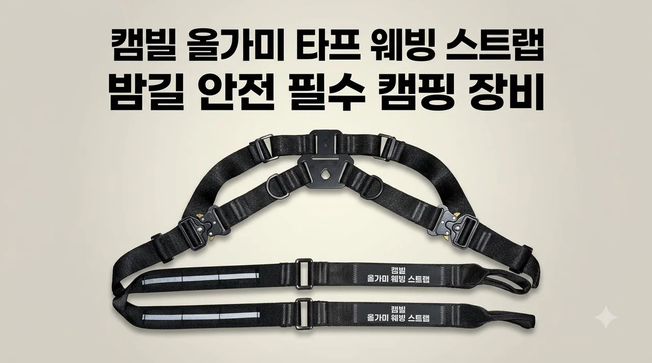 캠빌 올가미 타프 웨빙 스트랩, 밤길 안전을 위한 필수 캠핑 장비