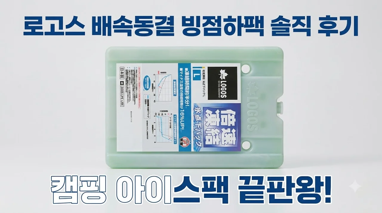 로고스 배속동결 빙점하팩 솔직 후기, 캠핑 아이스팩 끝판왕!