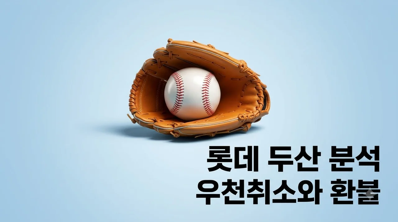 2026년 08월 22일 롯데 자이언츠 두산 베어스 분석과 우천 취소 환불 총정리