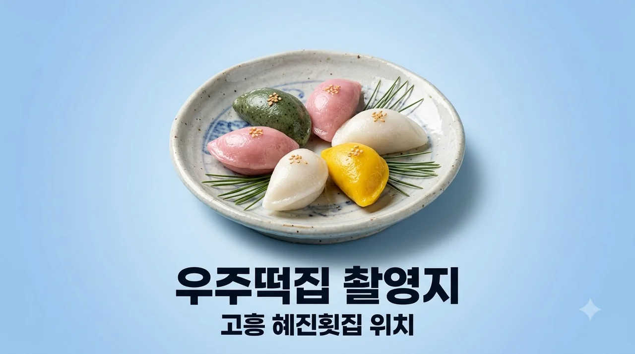 우주떡집 촬영지 어디? 고흥 혜진횟집 위치 주소 및 주차 꿀팁 총정리