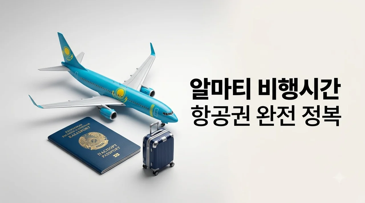 카자흐스탄 비행시간 및 알마티 항공권 직항 경유 완벽 총정리