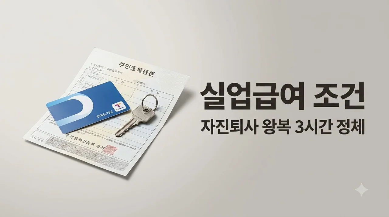 실업급여 조건, 자진퇴사 인정 3시간의 정체와 증빙법 정리