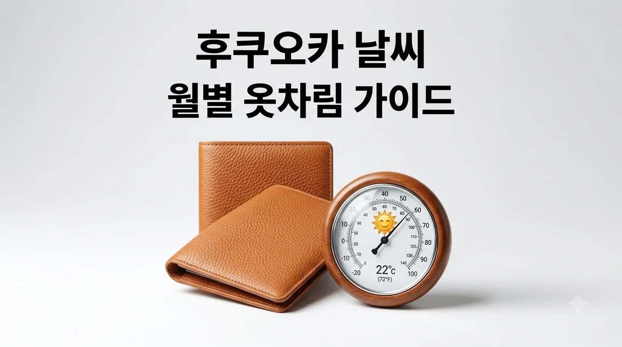 후쿠오카 날씨 완벽 정리! 월별 기온과 실패 없는 여행 옷차림 가이드